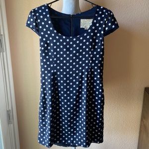 Urban Outfitters - Navy/White Polka Dot Dress - Size M